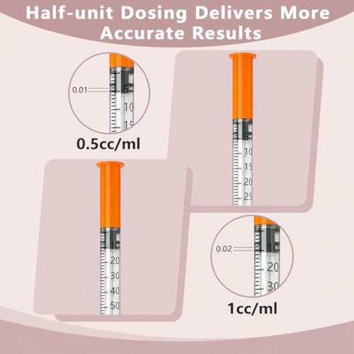 jeringas 0.5cc/ml 30G 5/16" (8mm), Individually Wrapped, Box of 100 - size: 0.5ml 30G 5/16 Inch