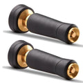 Brass Hose Nozzle, Heavy-Duty Adjustable Garden Twist Hose Nozzle Shut Off Valve, Suitable for Cleaning Car, Watering Flowers, Lawns, Cleaning Ground (2 Pack) - style: nozzle -2P