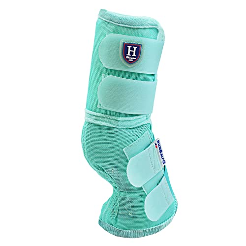 Harrison Howard Horse Leg Guard Stomp Reduction Hook and Loop Closures Rubbing Prevention - color: Mint, size: Arab Medium (Pack of 4)