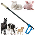 50ml Repeating Livestock Syringe Gun–Long Pole Veterinary Injector | with 5 Dose Settings, Ergonomic Grip, Clear Barrel & Luer Lock for Cattle, Horses, Goats, Sheep, Pigs - size: Blue Long Arm 50ML