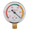 -0.1 to 0 MPa Milker Analog Vacuum Gauge, with 2 inch Dial, 1/4" NPT, Stainless Steel Vacuum Pressure Meter Level Monitoring for Portable Goat Cows Milking Machine, for Dairy Farming