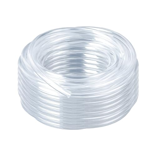 20 Feet PVC- 1/4" ID Clear Vinyl Tubing Food Grade Multipurpose Tube for Beer Line, Kegerator, Wine Making, Aquaponics, Air Hose - size: 1/4" ID, style: 20 Feet