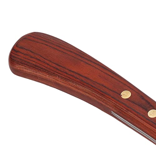 Hoof Knife for Horses on Both Sides, Loop Knife Horse, Farrier Knife, Horse Hoof Knife with Wooden Handle, Cattle Hoof Cutter, Stainless Steel Hoof Knife, Trimming Tool for
