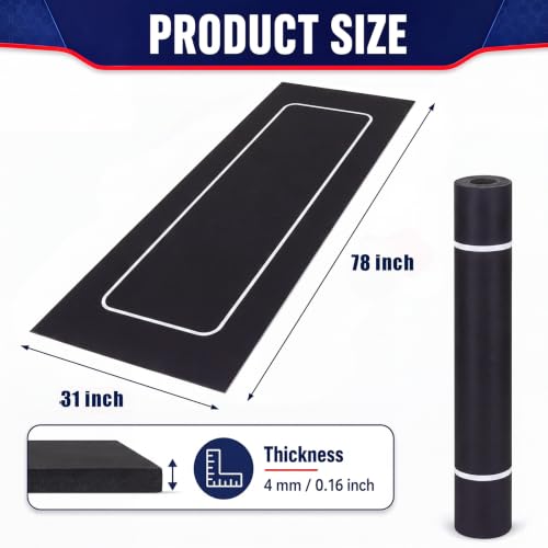 Drydiet Motorcycle Mat Garage Floor Rug Washable Parking Mats for Garage Floors Non Slip Oil Absorbent Pad Rubber Backing Layer Protects Floor(Basic Style,78 x 31 Inch) - size: 78 X 31 Inch, style: Basic Style