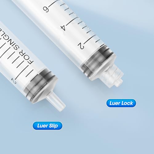 5ml Syringe Without Needle, Syringe with Cap, 30 Pack Individually Wrapped | Clear Scale Markings, Smooth Plunger Movement Enable Accurate Measurement and Controlled Liquid Dispensing - style: 5 ml Luer Slip