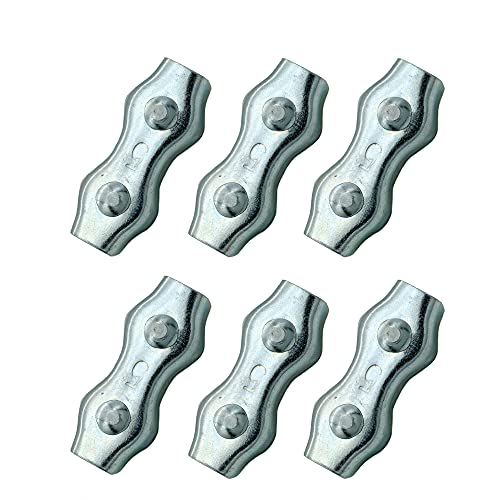 M5 Poly Rope Connectors, 6Pcs | Splicer, Galvanized Steel, For Electric Fences Wires