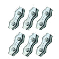 M5 Poly Rope Connectors, 6Pcs | Splicer, Galvanized Steel, For Electric Fences Wires