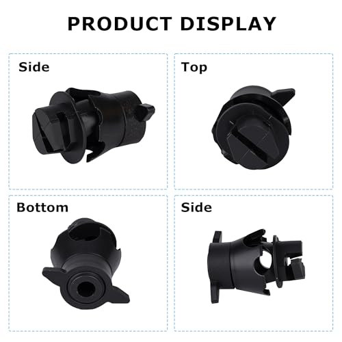 50 Pcs Electric Fence Insulators Round Post Clips Electric Wire Insulators Holding for Pig Tail Fiberglass Electric Fence Post - size: 50 pcs