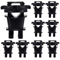 Electric Fence Wire Insulators, Screw Tight Round Post Clips, Black, 25 - color: black, size: 25