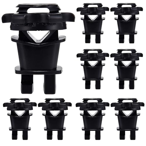 Electric Fence Wire Insulators, Screw Tight Round Post Clips, Black, 25 - color: black, size: 25