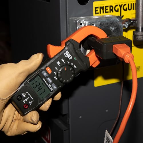 Klein Tools CL120KIT Clamp Meter Electrical Test Kit, AC Auto Ranging 400 Amp, Backlit Display, Includes GFCI Tester-Line Splitter-Pouch-Leads-3 x AAA - size: Electrical Test Kit