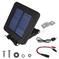 6V Solar Panel for Deer Feeder, Efficient Charger w/Adjustable Mounting Bracket & Alligator Clips, 6V Solar Panel Compatible with Game Feeder Timer & Rechargeable Batteries