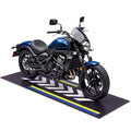 Drydiet Motorcycle Mat Garage Floor Rug Washable Parking Mats for Garage Floors Non Slip Oil Absorbent Pad Rubber Backing Layer Protects Floor(Arrow Style,98 x 40 Inch) - size: 98 X 40 Inch, style: Arrow Style