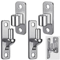 Insaga 304 Stainless Steel Gate Hinges 2 Pack, Heavy Duty Wall Mount Hinges with 5/8" Pin, One-Piece Casting Farm & Chain Link Fence Gate Hardware - color: Silver-SS-2Pack