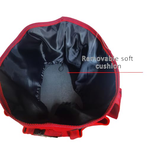 BARN & STABLE 600Denier 3000mm/3000mvp Super Waterproof, Breathable Horse Grooming Tote with 7 Pockets, Tear-resistant Tack Storage, Carry Bag Caddy for Horse, Cow, Donkey, Goats, Dog - color: Ancora red