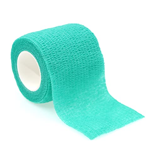 Self Adhesive Bandage Wrap Animal Cohesive Bandage Self Adherent Wrap First Aid Tape for Dogs Cats Horses Birds & Wrist Healing Ankle Sprain (2 Inch Mixed Pure 6 Rolls) - color: 2 Inch Mixed Pure 6 Rolls