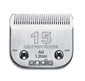 Andis 64072 UltraEdge Detachable Blade – Carbon Steel Pet Clipper Blade, Professional Grooming Performance - style: 15 Blade (Pack of 1)
