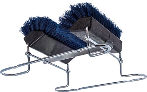 SPARTA 4042414 Spectrum Plastic Shoe Brush, Boot Brush, Shoe Polish Brush With Non-Absorbent For Cleaning, 16.5 X 14.75 X 7 Inches, Blue | Spectrum, Polypropylene Bristles, Chrome Steel Frame, 16 x 8.625 Inch Mounting Holes, FDA-Compliant Materials - colo