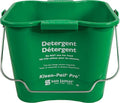 Kleen-Pail 1 1/2 gal Curved Rectangular Bucket, Green, Polypropylene KPP196GN - 1 Each - size: 6 Quarts