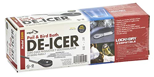 API 250D 200-Watt Pail and Birdbath De-icer with Guard and 6-Foot Cord - style: 200 Watt
