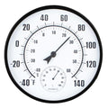10'' Indoor Outdoor Thermometer, Outdoor Wall Thermometer with Humidity, No Battery Needed Outdoor Thermometers for Patio, Garden, Home