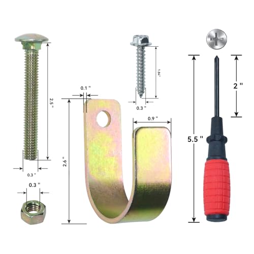 [Upgraded] Blue S16100100 Two Way Lockable Gate Latch | Include Hardware and Assembly Tool Kit for Farm Gate Latch, Metal Gates with 1-5/8" to 2" Diameter Round Tubes - size: 1xGate Latch for 1-5/8" to 2" Tubes