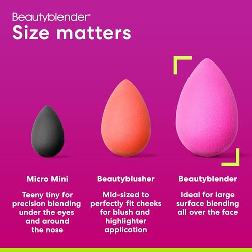 Beautyblender Original Pink Makeup Sponge | Super-Soft Blending Foam for Foundations, Powders and Creams | Reusable & Washable, Vegan & Cruelty-Free, Streak-Free Finish - color: Original Pink