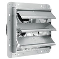 VEVOR 12 Inch Shutter Exhaust Fan Wall Mounted 1347 CFM Automatic Louvers, Sturdy Steel Housing, Low Noise, AC Motor, Ventilation and Cooling for Attic, Garage, Barn, Greenhouse, Workshop, Silver - size: 12 Inch