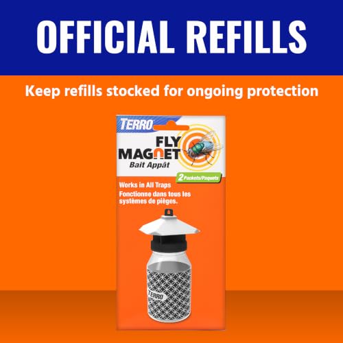 TERRO T382 Fly Magnet Replacement Bait - 2 Fly Magnet Trap Attractants