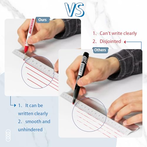 8 PCS Long Head Deep Hole Marker Pens,20mm Long Nib Marker, Longs Nose Markers, Waterproof Construction Markers Marking Tool,Permanent Markers Carpenter Ink marker Pens,Metal marking Pens 03 - color: 8PCS-20MM-Red/Blue/Green/Black