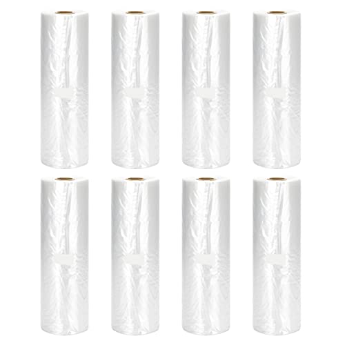 Immuson 12" x 20" Plastic Produce Bag on a Roll Food Storage Bag Clear Plastic Produce Bag for Fruits, Vegetable,Bread, Kitchen Bags (2800 Bags-8 Roll) - size: 8 Roll-2800 Bags