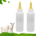 Lamb&Goat Feeding Bottle 2Pcs 500ml Lamb Nipple and Bottle Reusable Small Animal Care Milk Bottle for Farm Supplies