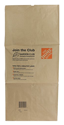 Home Depot Heavy Duty Brown Paper 30 Gallon Lawn and Refuse Bags for Home and Garden (70 Lawn Bags) - size: 1 Count (Pack of 70)