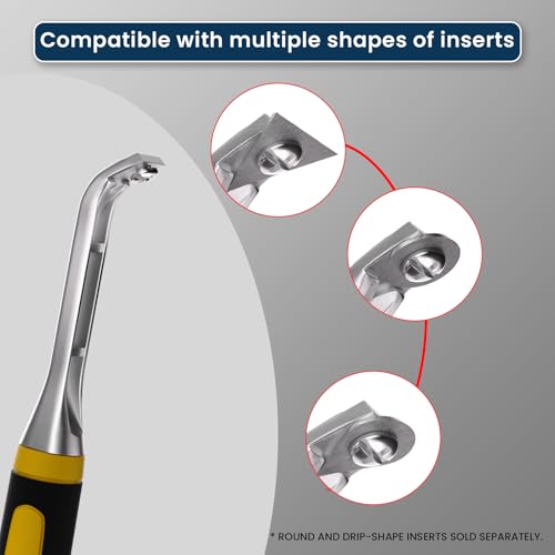 LU&MN Carbide Scraper Tool, 1-Inch Tungsten Carbide Triangular Blade | Professional Grade Carbide, Glue & Putty Remover, Ergonomic Non-Slip Handle - style: 1"Triangle