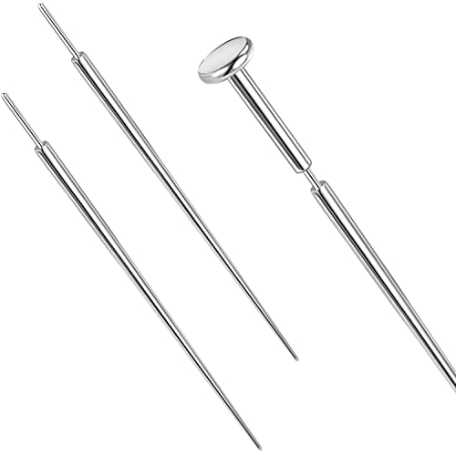 14g/16g/18g/20g ASTM F136 Titanium Piercing Kit Taper Insertion Pin | for Threadless Push In Tragus Helix Lip Nose Helix Piercing Jewelry Cartilage Earrings Labret Studs Nose Stud Stretcher - color: 2 Tapers for 18g(1.0mm) Threadless Bar