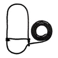 Weaver Livestock Braided Poly Rope Cattle Halter, Adjustable, Modern Style Cow Calf Halter, Livestock Handling Equipment for Showing, Black - color: Black, size: One Size