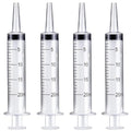 20ml Plastic Oral Syringe Without Needle for Liquid Lab Medicine Dropper | 20 ml / 20 cc, Ideal for Beverage Dispensing, Thick Liquids Irrigation, Food and Water Feeding, Individually Packaged, 4-Pack