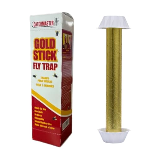 Fly Trap Sticks - Full Case of 12 – Effective & Easy-to-Use Fly Control Solution | Premium USA Supply Gloves for Safe Eradication | USA Supply Pest ID Card