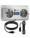 220CFM Crawl Space Ventilation Fan with Temperature Humidity Controller | 304 Stainless Steel Airflow Exhaust Fan for Basement Garage Attic Hydroponics & Grow Tents, Airflow & Moisture Control