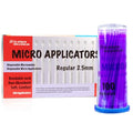 2.5mm Purple 400pcs Micro Brush Micro Applicators Brushes Fine Microswabs Regular - size: 2.5mm Purple
