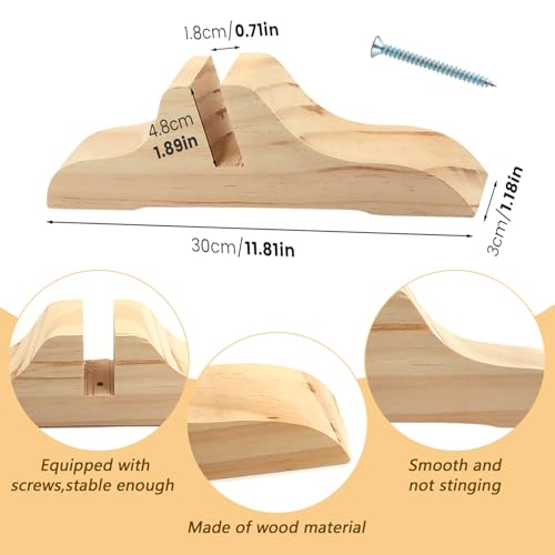 4pcs Wooden Folding Room Divider Stand with Screws,Room Divider Screen Holder Feet Partition,Folding Privacy Screen Holder for Hotel Home Office (Wood) - color: Wood