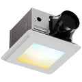 2 in 1 Bathroom Exhaust Fan with LED Light: 20W Ceiling Mount Ventilation Fan and Lamp Combo for Bathroom and Home, 80CFM, 120V, 1000LM, 5CCT Seletable, Dimmable & Wet Rated, ETL Certified - size: 80CFM With Light