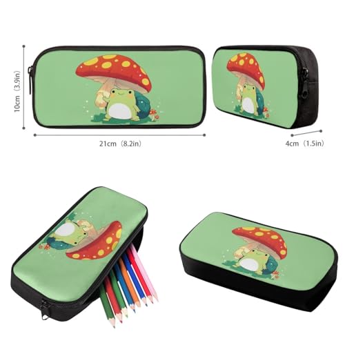 Upetstory Mushroom Frog Backpack for Girls Kids Schoolbag Set with Lunch Box Pencil Purse 5 in 1 School Bag Set Water Bottle Sleeve Middle Elementary Preschool Kindergarten Bookbag Book Cover - color: Mushroom Frog