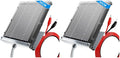 POWOXI 12V 1.7W Solar Panel for Deer Feeder Waterproof Solar Battery Charger with Mounting Bracket Alligator Clip Feeder Solar Panel 12 Volt (Pack of 2) - size: 12 volt (Pack of 2)