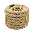 1 1/2 Inch x 50ft Jute Rope Natural Thick Heavy Hemp Rope Nautical Ropes Twisted Manila Rope for Crafts, Climbing, Bundling,Anchor, Hammock, Nautical, Cat Scratching Post, Tug of War, Decorate - size: 1 1/2 Inch x 50 Feet