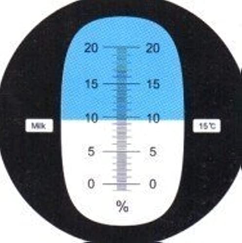 Ade Advanced Optics MILK20 Milk Concentration Refractometer Tester 0-20% Scale with Automatic Temperature Compensation