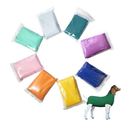 Spandex Goat Tube for Show Goats - Show Livestock Supplies: Goat Covers & Blankets (Dark Green, Medium) - color: dark green, size: Medium