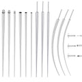 GEMQUEEN Piercing Ball Grabber Tool, 14-20G Taper for Changing Jewelry | Surgical Steel Flat Back Earrings Threader Tool Insertion Pin, Body Piercing Kit for Ear Rook Conch Nose Lip Jewelry Removal - style: Thread+Threadless(14G 16G 18G)