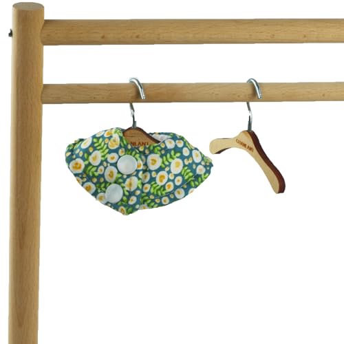 Bird Anti-bite Elizabethan Collar Monk Parakeet Feather Plucking Protection | Soft,Cockatiels Parrot Recovery Cones, Sun Conures Quaker Parrot Neck Protection With Wood Hanger - color: Mix- Flower