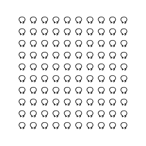 Zerodis 100PCS 8mm Leg Rings, Plastic Identification Bands for Pigeons, with Reusable Easy to Install for Poultry Dove Marking (Black) - color: Black